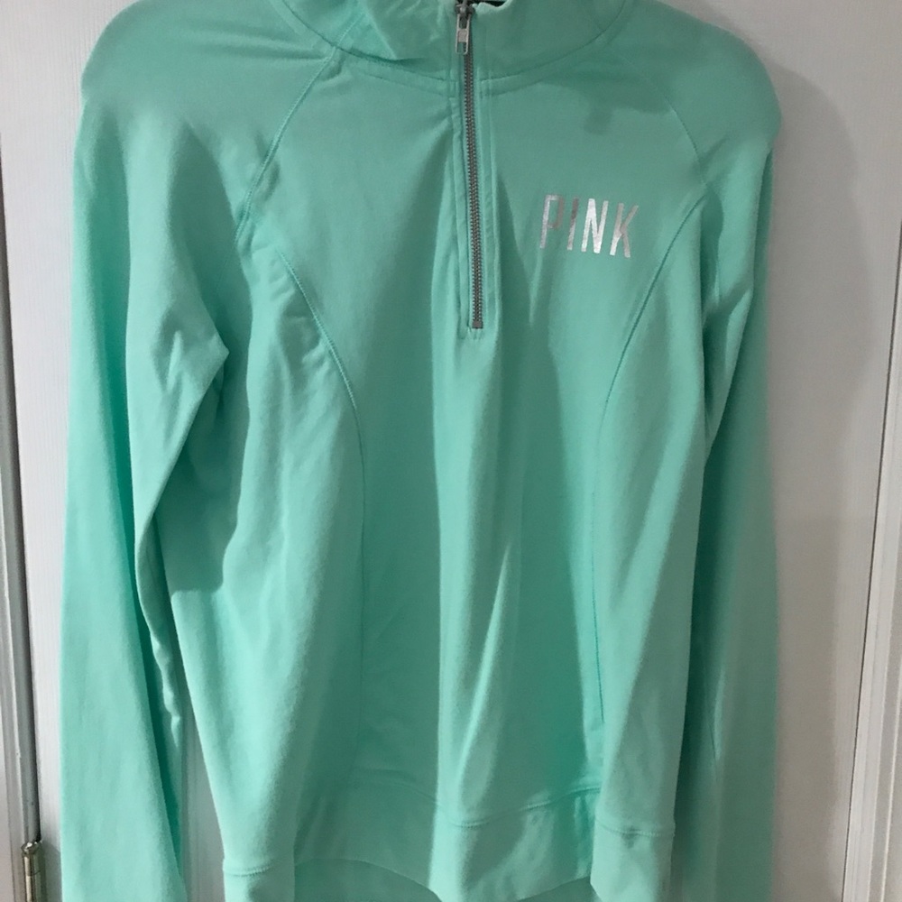 PINK half zip pullover